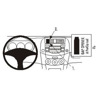 Brodit ProClip montážna konzola pre Toyota RAV 4 06-14 USA/RAV 4 EV 12-14 USA, na stred