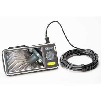 Teslong NTS500B endoskop s 5" IPS displejom, 5 mm sondou, duálnou kamerou, 5 m kábel, z druhej ruky