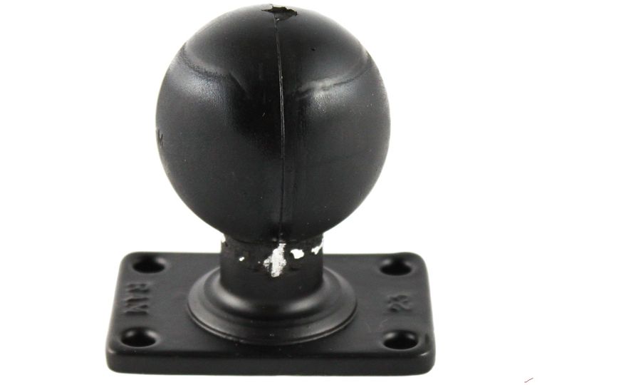 RAM Mounts obdĺžnikový adaptér s rozstupom 63,5x38,1 mm s 2,25"guľovým čapom, RAM-D-202U-23