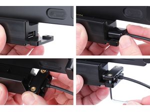 Brodit držiak do auta na Panasonic FZ-L1, bez puzdra, so skrytým nabíjaním/USB host