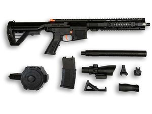 Sunny Blaster M4A1, útočná puška s vodným gélom a príslušenstvom, čierna