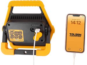 TOLSEN Dobíjací LED reflektor 3,7V, 4Ah, 10W