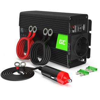 Green Cell Power Inverter měnič napětí z 24V na 230V, 300W/600W, čistá sinusoida