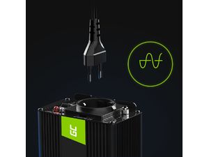 Green Cell Power Inverter měnič napětí z 24V na 230V, 300W/600W, čistá sinusoida