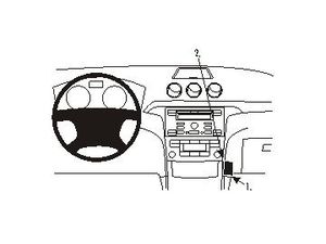Brodit ProClip montážna konzola pre Ford S-Max 06-15/Galaxy 07-14, na stred vpravo dole