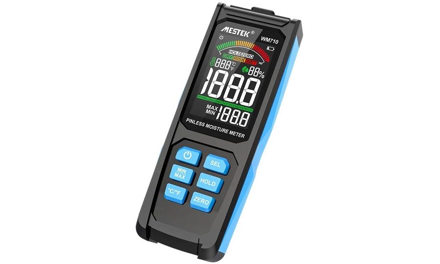 Mestek WM710 digitálny merač vlhkosti materiálov a dreva s LCD displejom