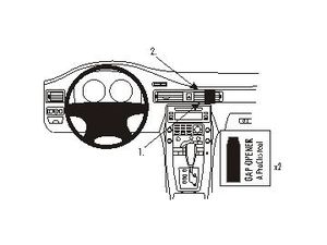 Brodit ProClip montážna konzola pre Volvo S80 07-11, V70 II 08-11, XC70 08-11, na stred