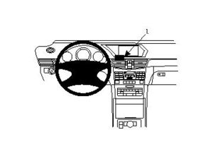 Brodit ProClip Mercedes Benz E-Class (200-430) Sedan 09-13, Stationwagon 10-13, na stred
