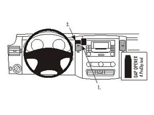 Brodit ProClip pre Mercedes Benz Sprinter 07-18/Volkswagen Crafter 07-16, na stred nad mriežku