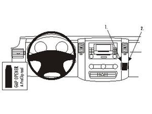 Brodit ProClip pre Mercedes Benz Sprinter 07-18/Volkswagen Crafter 07-16, na stred vpravo