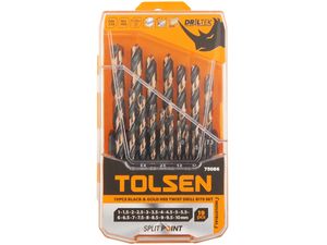 TOLSEN Sada vrtákov HSS DIN338, 19 ks