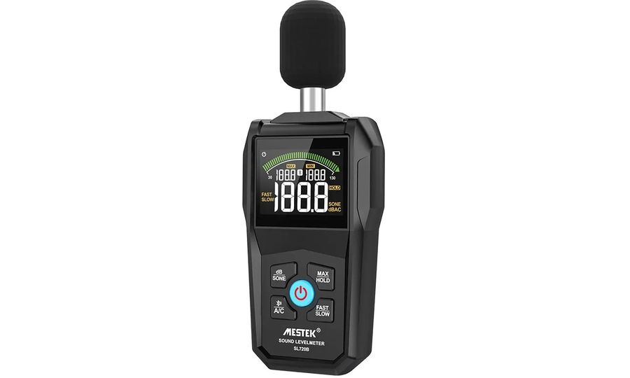 Mestek SL720B SMART digitálny hlukomer s farebným LCD displejom, mobilná aplikácia