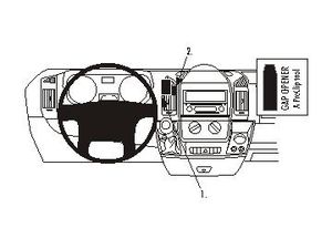 Brodit ProClip pre Citroen Jumper/Fiat Ducato/Peugeot Boxer 07-14, na stred vľavo