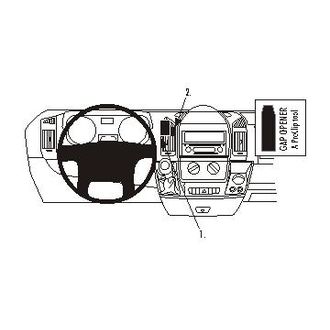 Brodit ProClip pre Citroen Jumper/Fiat Ducato/Peugeot Boxer 07-14, na stred vľavo