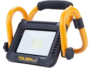TOLSEN Akumulátorový prenosný dielenský LED reflektor 20V, 20W, 6500K, bez batérie