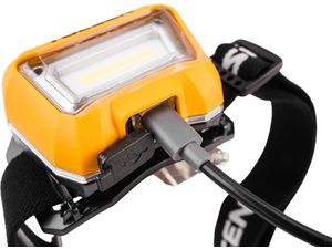 TOLSEN Aku LED čelovka s pohybovým senzorom, 3W, 6500K, IP65
