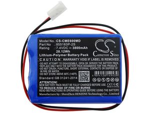 Batéria pre CONTEC ECG-600G, 3800 mAh, Li-Pol