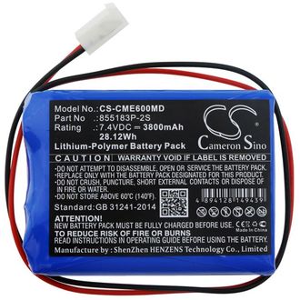 Batéria pre CONTEC ECG-600G, 3800 mAh, Li-Pol