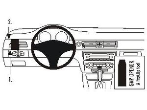 Brodit ProClip pre BMW 316-330/E90/E91/ E92/E93 05-12, (nie pre drevený panel), ľavý