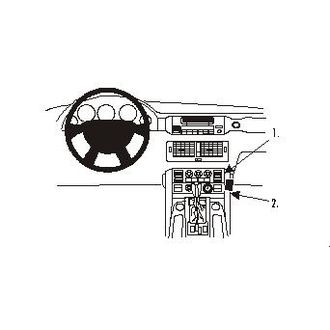 Brodit ProClip montážna konzola pre Land Rover Range Rover 02-12, na stred vpravo