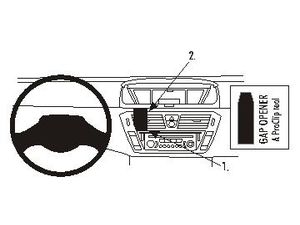 Brodit ProClip montážna konzola pre Citroen C4 Picasso 07-13, na stred vľavo