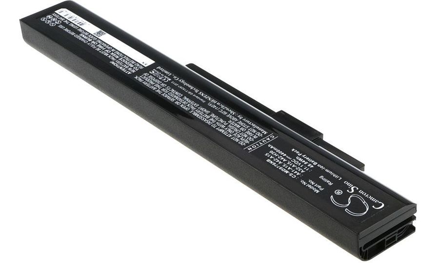 Batéria pre MSI A6400, CX640, Medion Akoya E6227, Akoya E7221 a ďalšie, 4400 mAh, Li-Ion