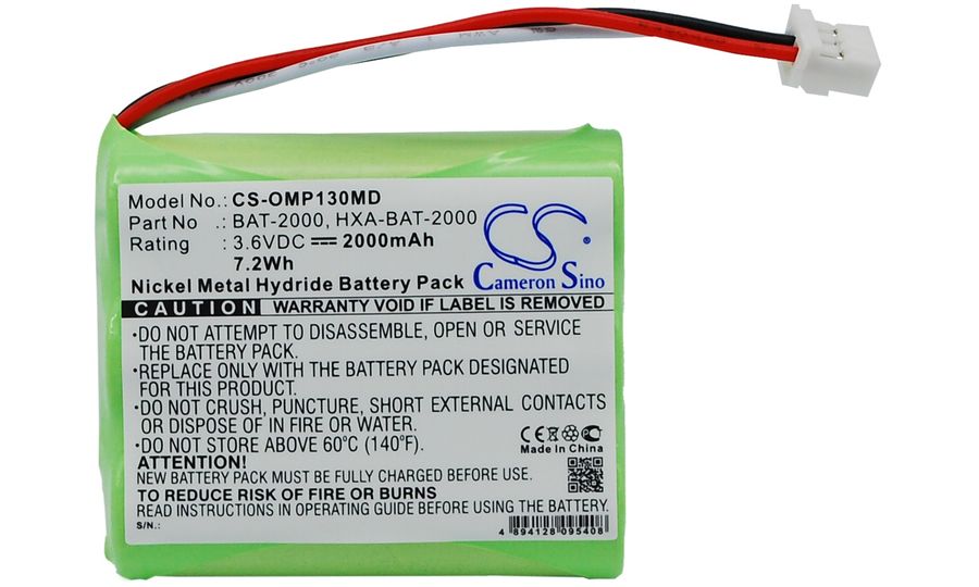 Batérie pre Omron HBP-1300 (ekv. HXA-BAT-2000), 2000mAh