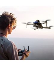 Dron D6 PRO s duálnou kamerou (3 batérie), čierny