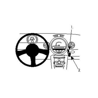 Brodit ProClip pre Mini Cooper 07-14/Clubman 08-15/Convertible 08-16 (bez horného priestoru), pre stred