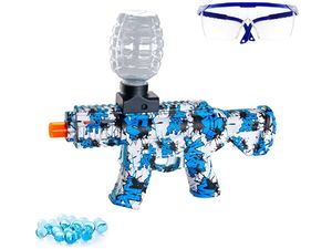 Sunny Blaster M416, mini útočná puška na vodné gélové pelety s príslušenstvom, modrá