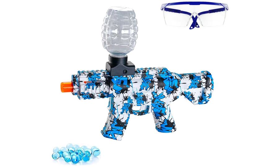 Sunny Blaster M416, mini útočná puška na vodné gélové pelety s príslušenstvom, modrá