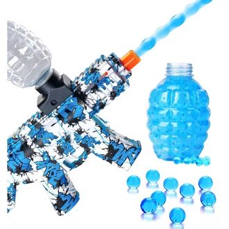 Sunny Blaster M416, mini útočná puška na vodné gélové pelety s príslušenstvom, modrá