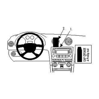 Brodit ProClip montážna konzola pre Audi A3 07-12/Audi S3 07-13, na stred
