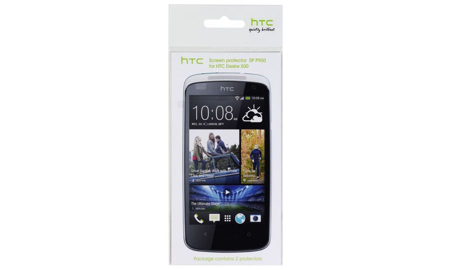 HTC ochranná fólia na displej Desire 500, 2ks, číra
