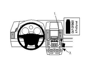Brodit ProClip montážna konzola pre Land Rover Freelander 2 07-13, LR2 05-15, na stred vpravo