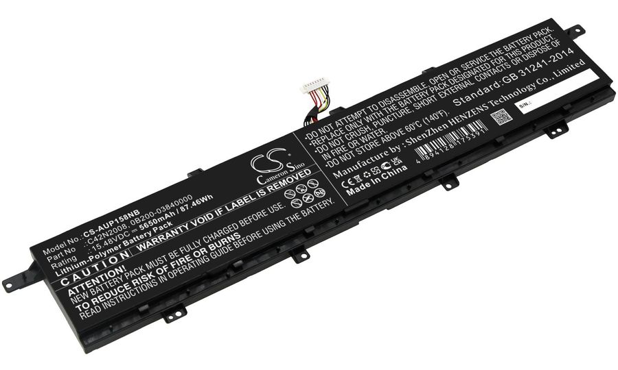 Batéria pre Asus Zenbook Pro 15 Ux582lr a ďalšie, 5650 mAh, Li-Ion