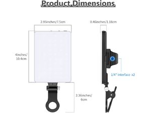 Neewer NL-60AI permanentné mini foto svetlo, 60 ultra jasných LED diód, 4W