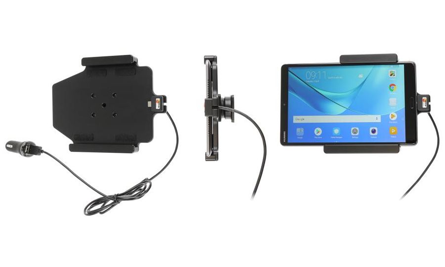 Brodit držiak do auta na Huawei MediaPad M5 8.4 bez puzdra, s nabíjaním z cig. zapaľovača/USB