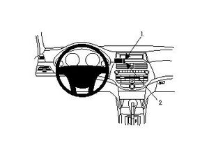 Brodit ProClip montážna konzola pre Honda Accord 08/Accord Crosstour 10-12 (bez navigácie), na stred