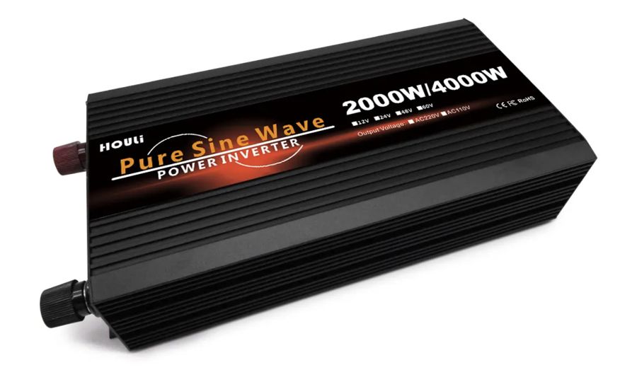Napájací menič HOULI 12V na 230V, 2000W/4000W, čistá sínusoida