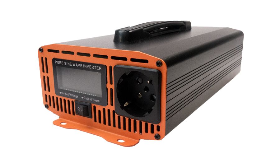 Napájací menič HOULI 12V na 230V, 1300W/2600W, čistá sínusoida