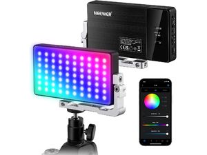 Neewer SL90 PRO permanentné fotografické svetlo, 80 BI-Color LED, 70x RGB LED, 12W