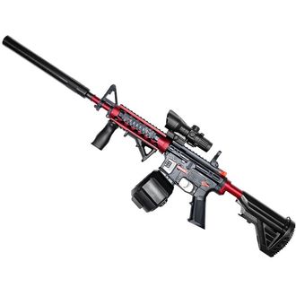Sunny Blaster M4A1, vodná gélová guľová pištoľ s príslušenstvom, červená