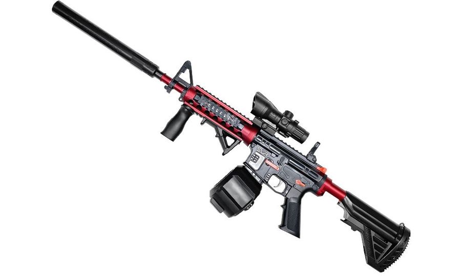 Sunny Blaster M4A1, vodná gélová guľová pištoľ s príslušenstvom, červená