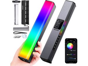 Neewer RGB1 strieborná, trvalá svetelná lišta, 150x RGB LED, 10W, magnetické upevnenie