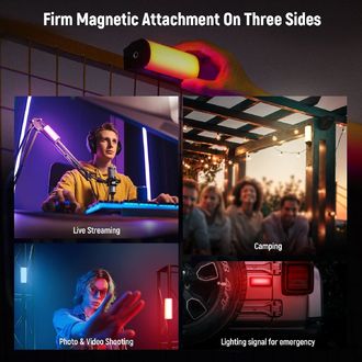 Neewer TL96, permanentný vreckový svetelný box, 72x biela + 24x RGB LED, 6W, magnetická montáž