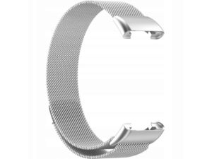 Mobilly remienok pre Xiaomi Band 7 Pro, milánsky ťah, strieborný