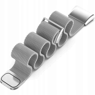 Mobilly remienok pre Xiaomi Band 7 Pro, milánsky ťah, strieborný