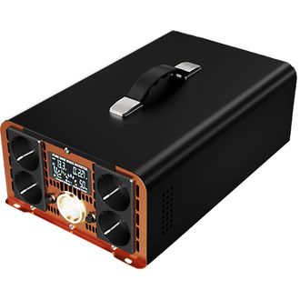 Napájací menič HOULI 24V na 230V, 5000W/10000W, čistá sínusoida