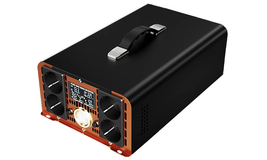 Napájací menič HOULI 24V na 230V, 5000W/10000W, čistá sínusoida